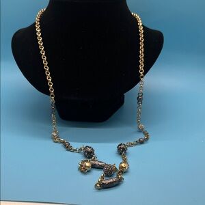 #0130. Chico's Gold and Black Necklace